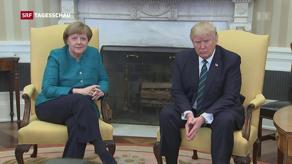 Angela Merkel zu Gast bei Donald Trump