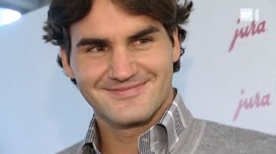 Aus dem Archiv: Roger Federer macht Werbung