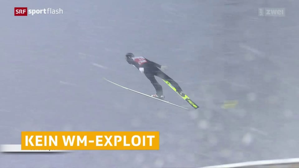 Schweizer Skispringer nicht bei den Besten