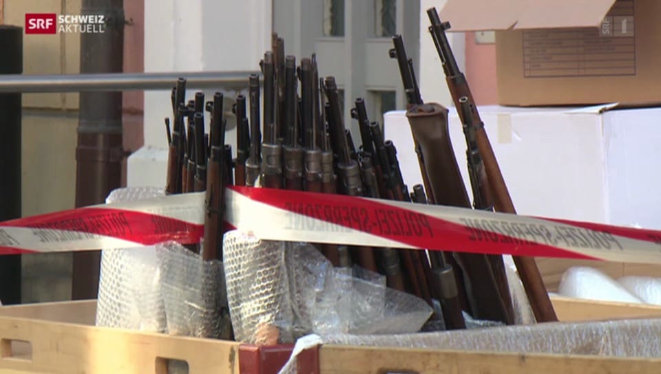 Hunderte von Waffen konfisziert