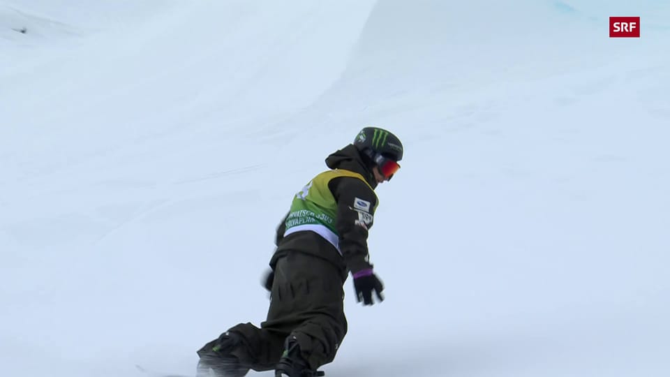 Kurz-Zusammenfassung Snowboard-Slopestyle in Silvaplana
