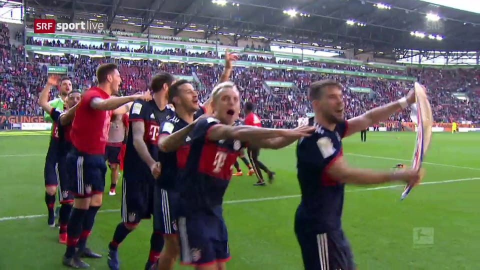 Die Bayern feiern den 6. Meistertitel in Serie