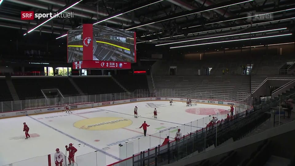 Die neue Eishockey-Arena von Lausanne vor der Feuertaufe