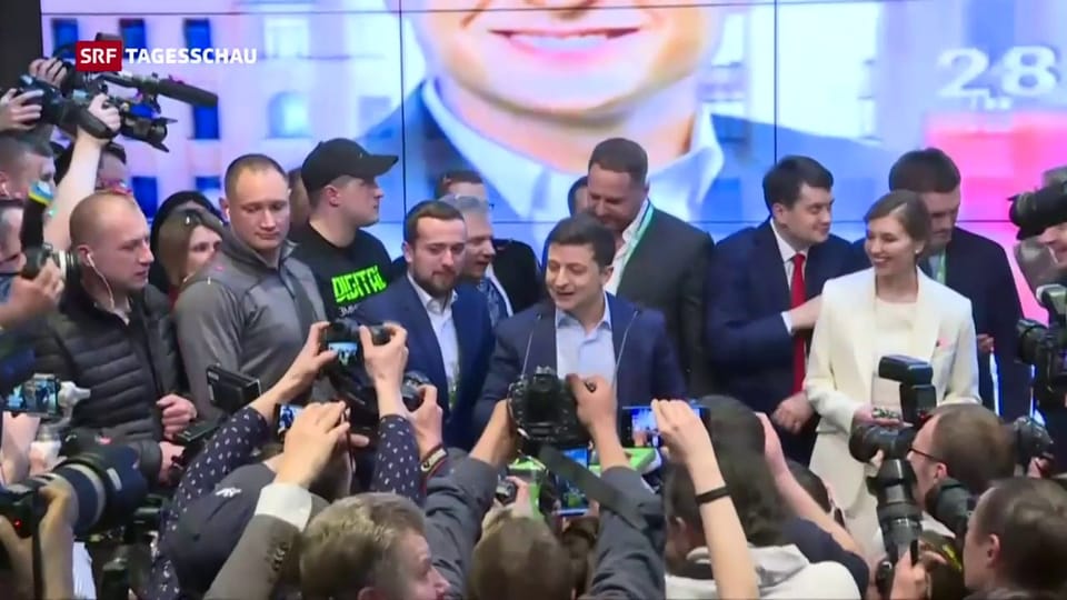TV-Star wird Ukraines neuer Präsident