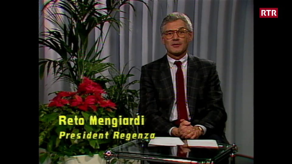 Reto Mengiardi, president da la regenza grischuna 1989