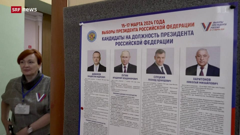 Putin lässt wählen: Grosse Leere auf den Wahlzetteln