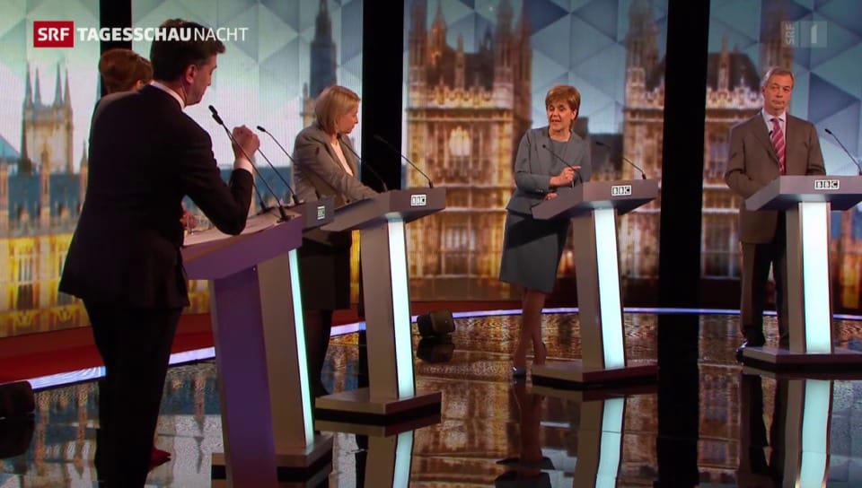 Letzte TV-Debatte vor britischer Wahl