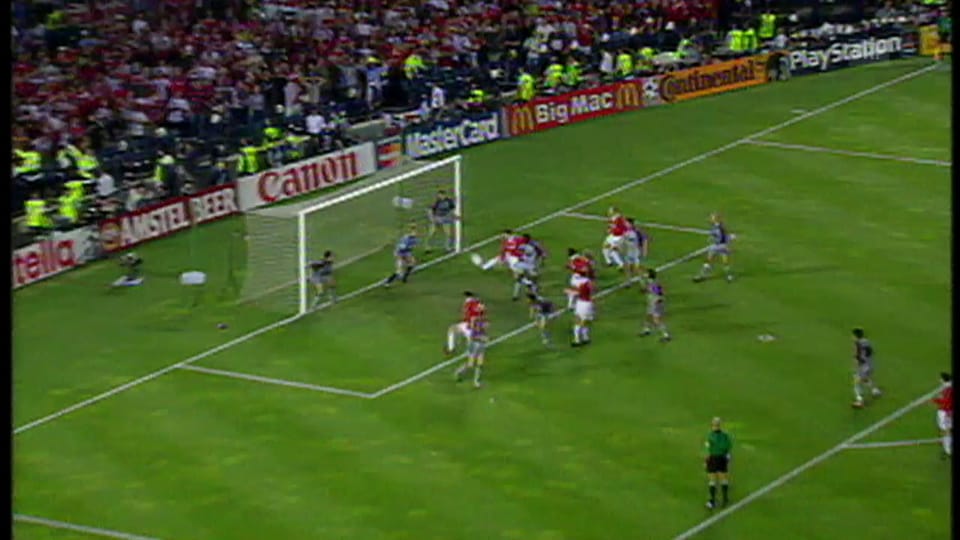 2 ManU-Tore in der Schlussphase des Finals 1999