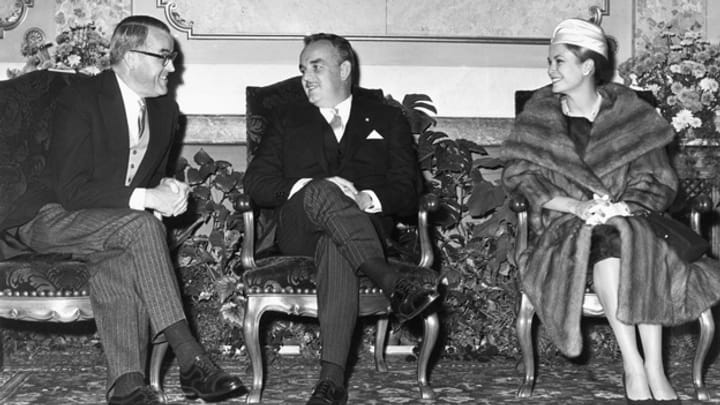 Staatsempfang für Fürst Rainier und Fürstin Grace von Monaco in Bern (08.11.1960)