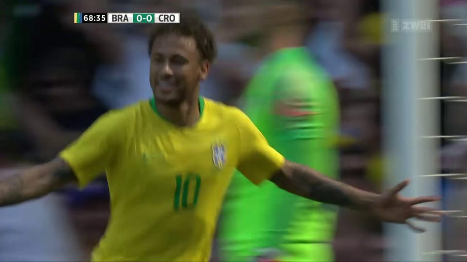 Neymars Traumtor gegen Kroatien