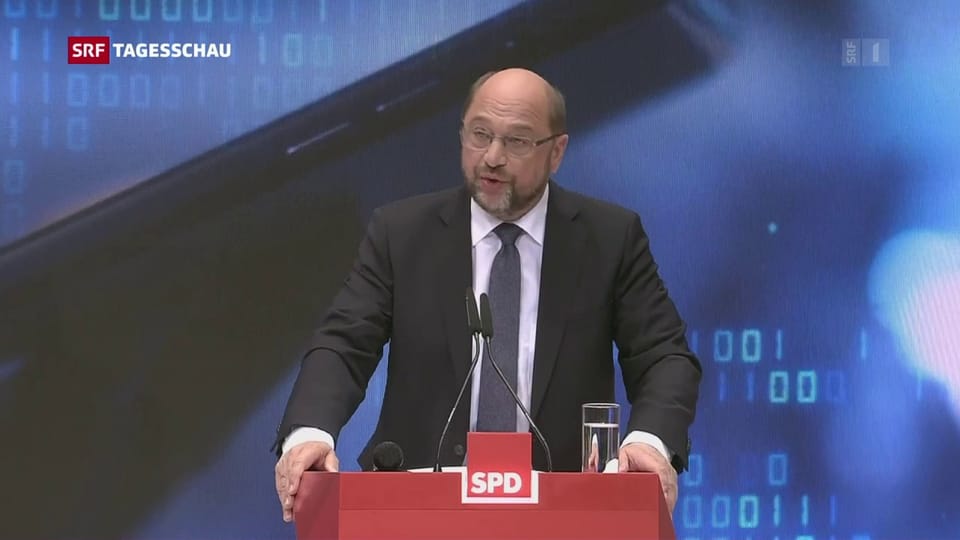 SPD-Parteichef Schulz greift Merkel weiter an