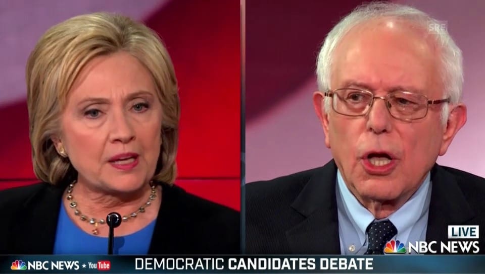 TV-Debatte: Clinton und Sanders kritisieren sich heftig