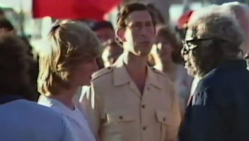 Diana und Charles in den 80er Jahren am Ayers Rock