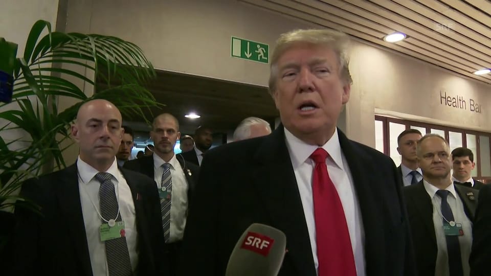 Donald Trump gefällt es in Davos