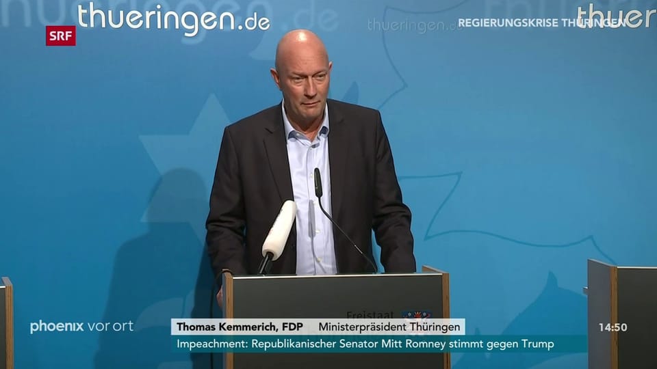 Kemmerich: «Wir müssen den Makel der Unterstützung durch die AfD vom Amt nehmen.»»