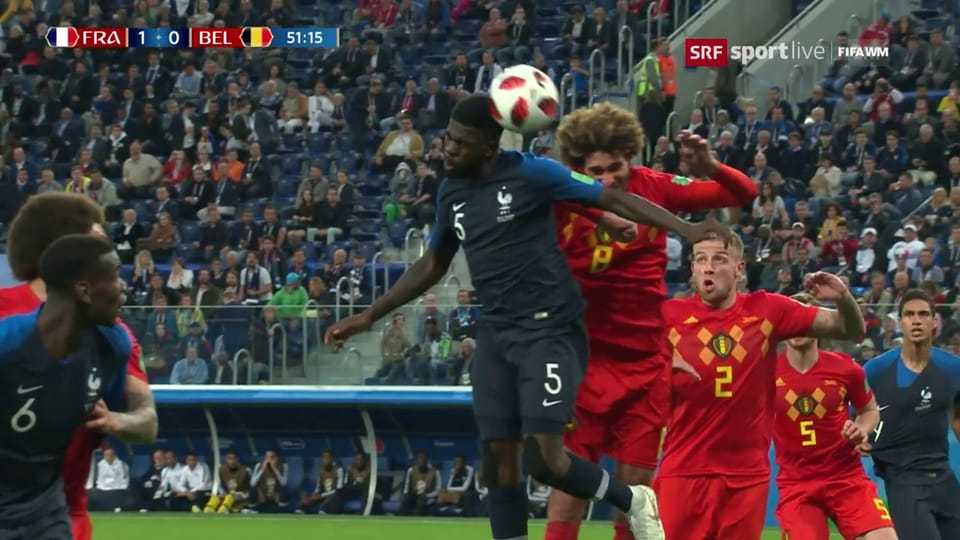Archiv: Umtiti trifft für Frankreich im Halbfinal der WM 2018
