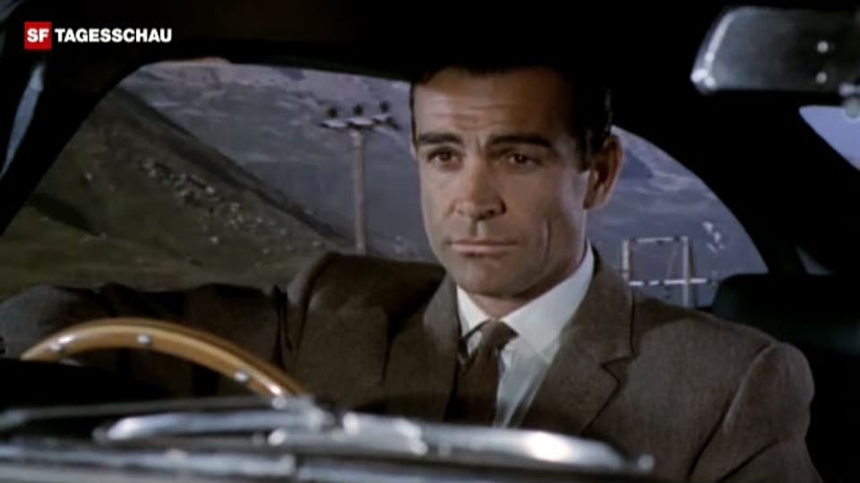Filmausschnitt aus «Goldfinger» mit Sean Connery
