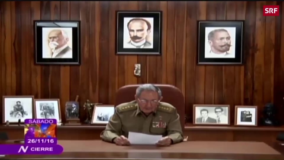 Raúl Castro verkündet den Tod seines Bruders