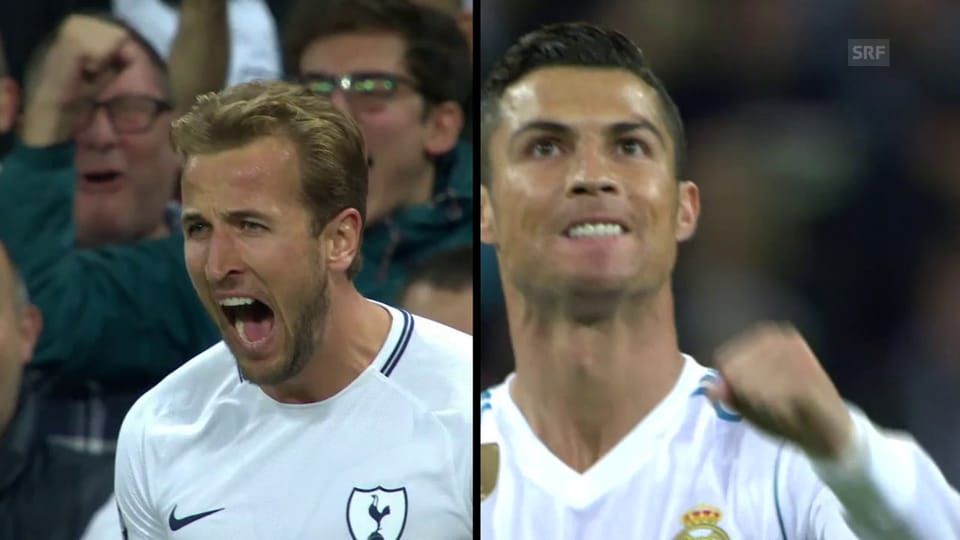 Harry Kane und Cristiano Ronaldo im Gleichschritt