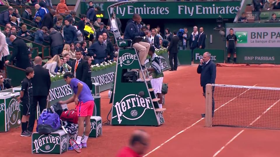 Federer und Monfils räumen den Court