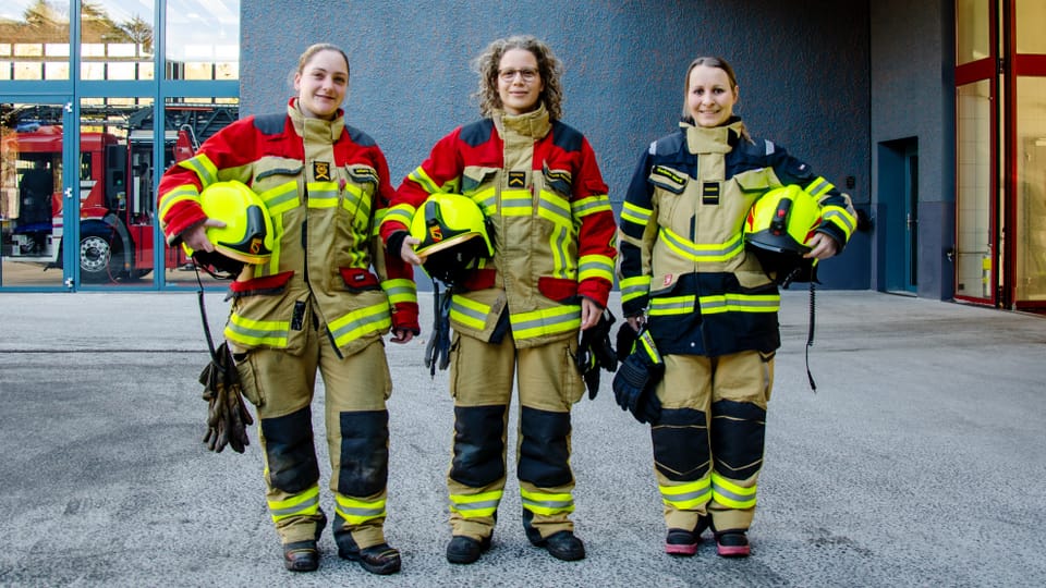 Sie sind eine Seltenheit: Frauen in der Feuerwehr
