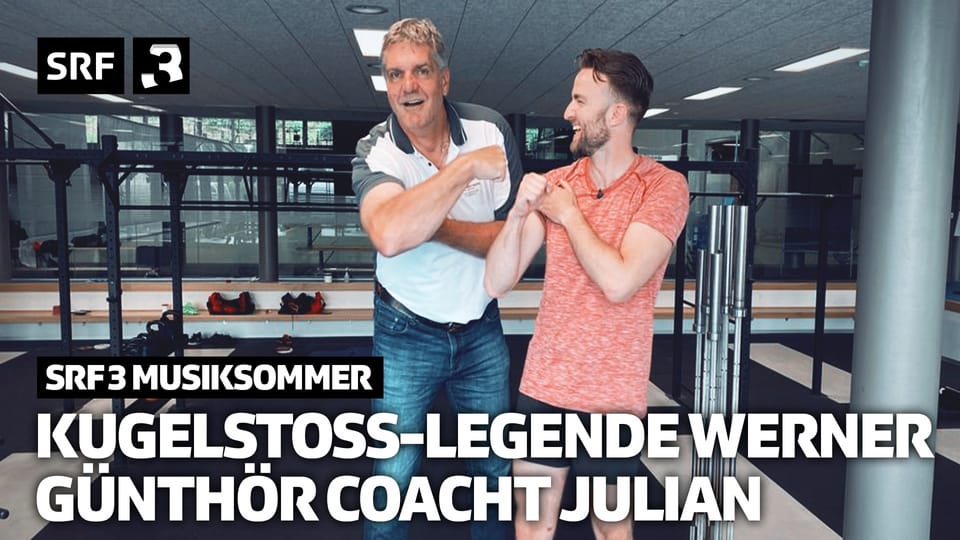 Kugelstoss-Legende Werner Günthör coacht Julian