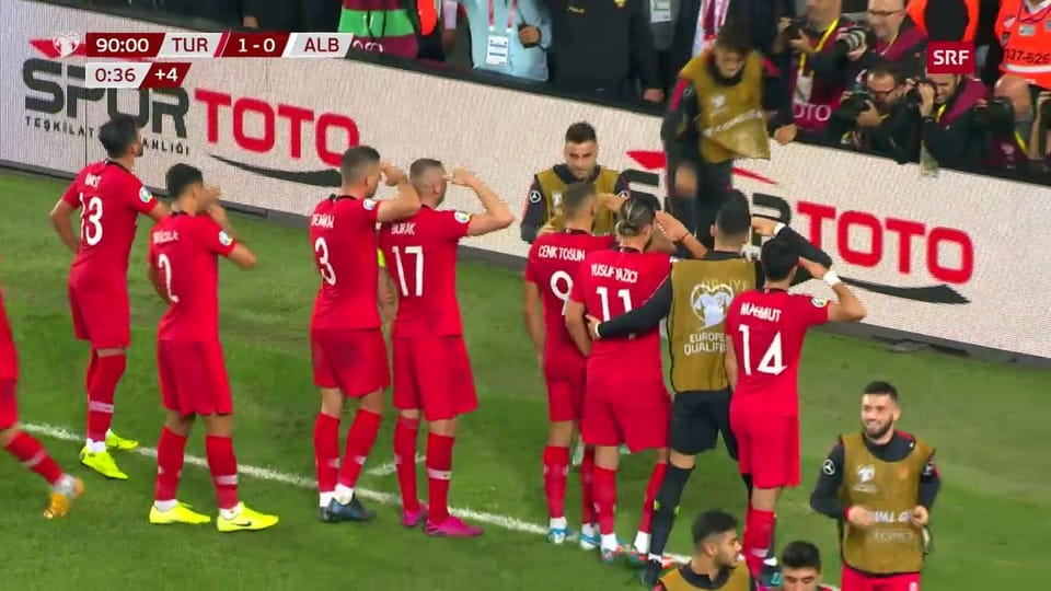 Tosuns Goal gegen Albanien und die Szene des Anstosses