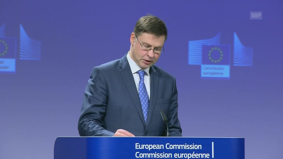 EU und Italien einigen sich, so Kommissionsvizepräsident Valdis Dombrovskis 