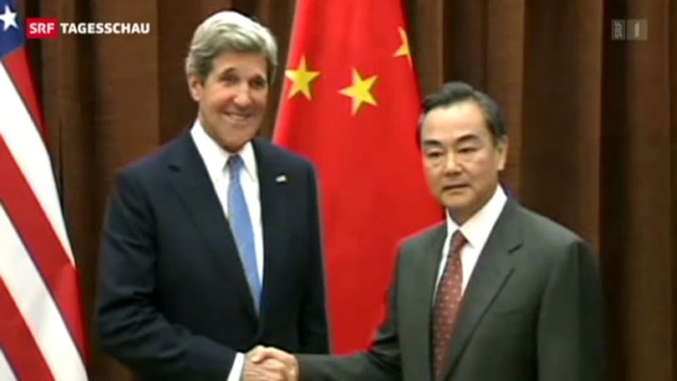 US-Aussenminister Kerry in China (Tagesschau)