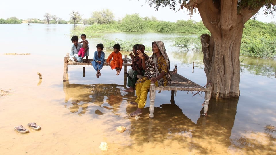 Pakistan kämpft nicht nur gegen die Überschwemmung
