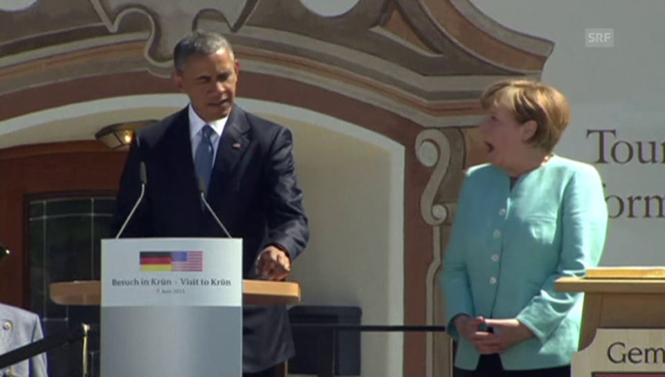 «Grüss Gott» von Obama – Merkel ist entzückt