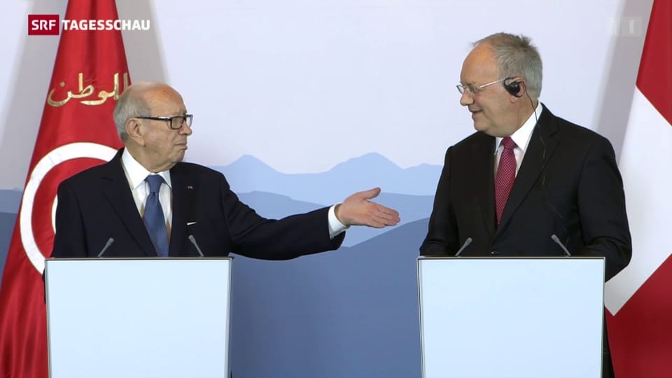 Tunesiens Präsident in Bern empfangen