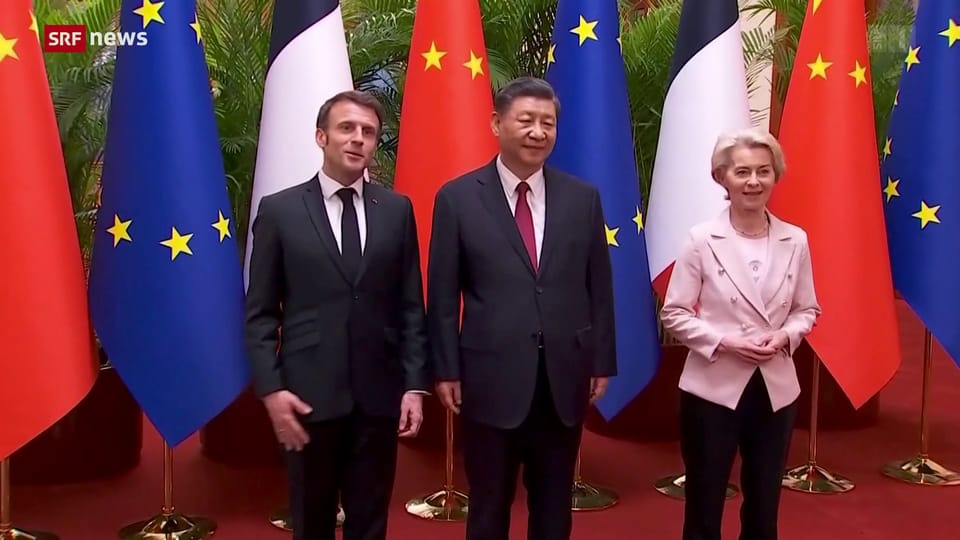 Macron und von der Leyen in Peking