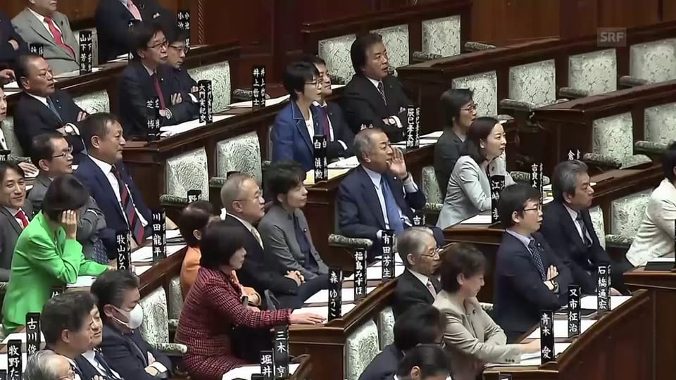 Heftige Debatte in Japans Parlament (unkomm.)