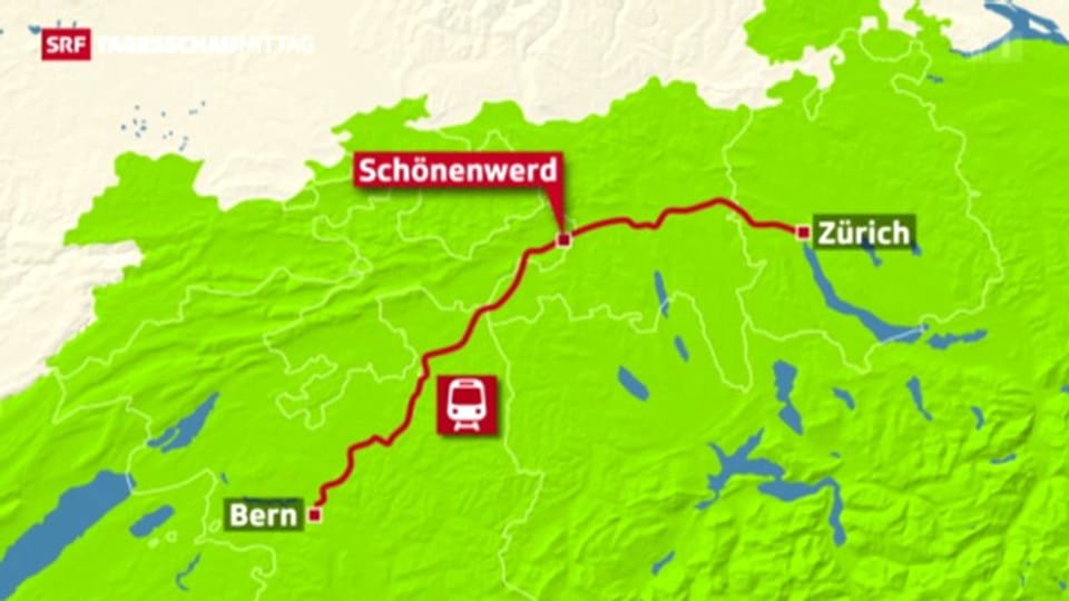 Personenunfall auf Strecke Zürich-Bern