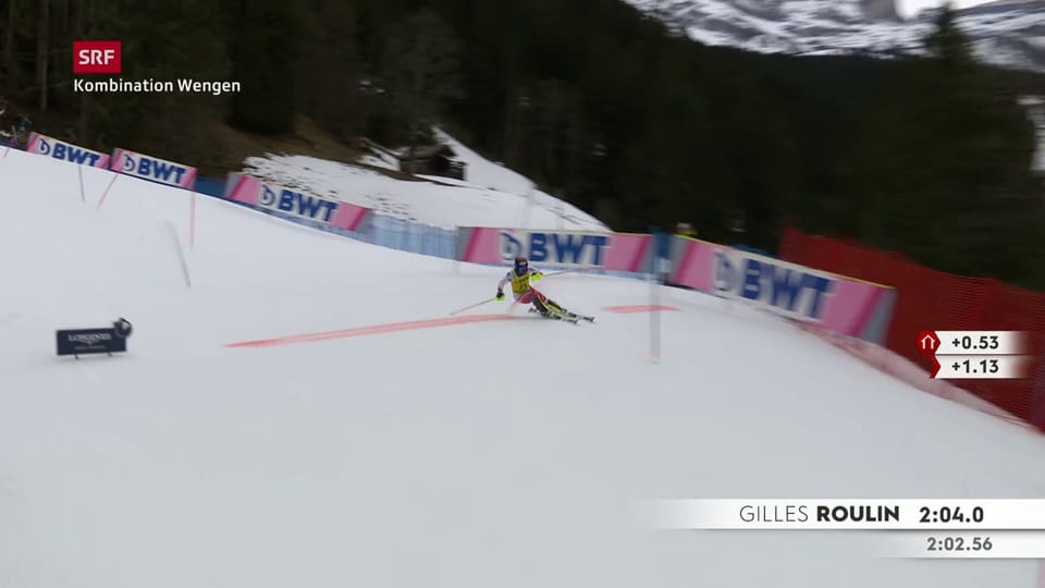 Der Slalom-Lauf von Gilles Roulin
