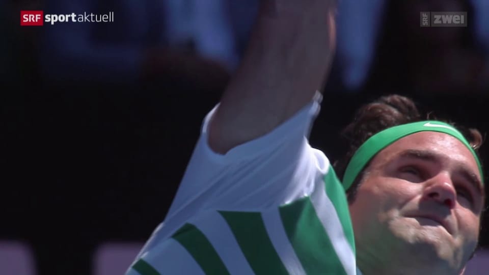 Federer mit starkem Service und ohne Satzverlust