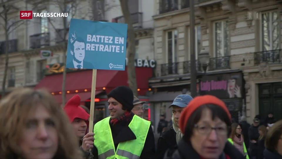 Anhaltender Widerstand gegen Rentenreform in Frankreich