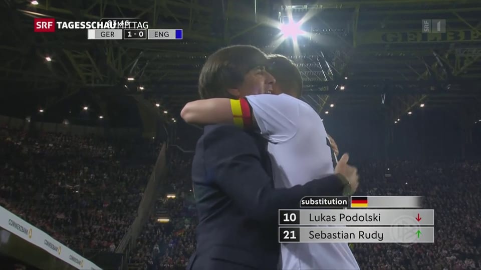 Aus dem Archiv: «Poldi» tritt aus der Nationalmannschaft zurück