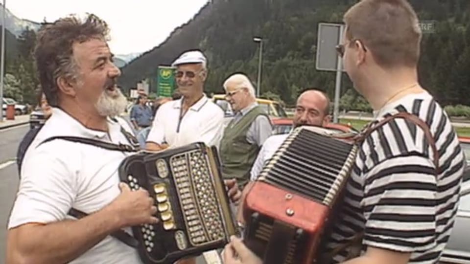 Auto-Demonstration der Lega dei Ticinesi (10vor10, 26.07.1991)
