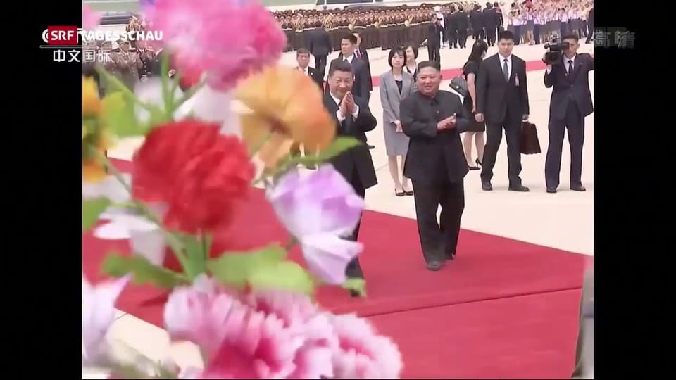 Xi Jinping besucht Nordkorea