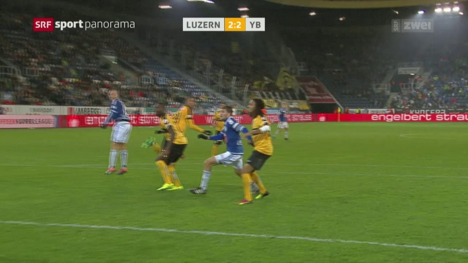 FC Luzern mit einem Last-Minute-Punkt gegen YB