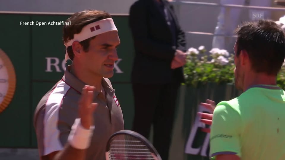Die Live-Highlights bei Federer - Mayer
