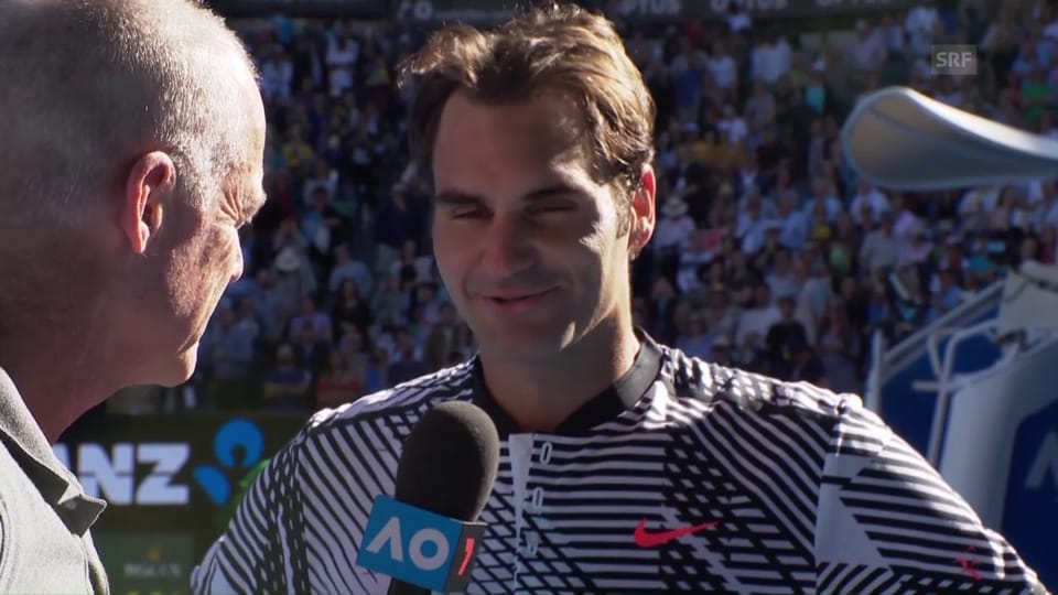 Federer: «Mein Aufschlag hat mich im Spiel gehalten» (engl.)