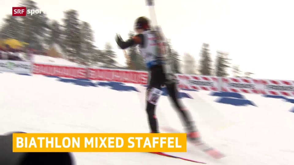 Schweizer Enttäuschung bei der Mixed-Staffel der Biathlon-WM