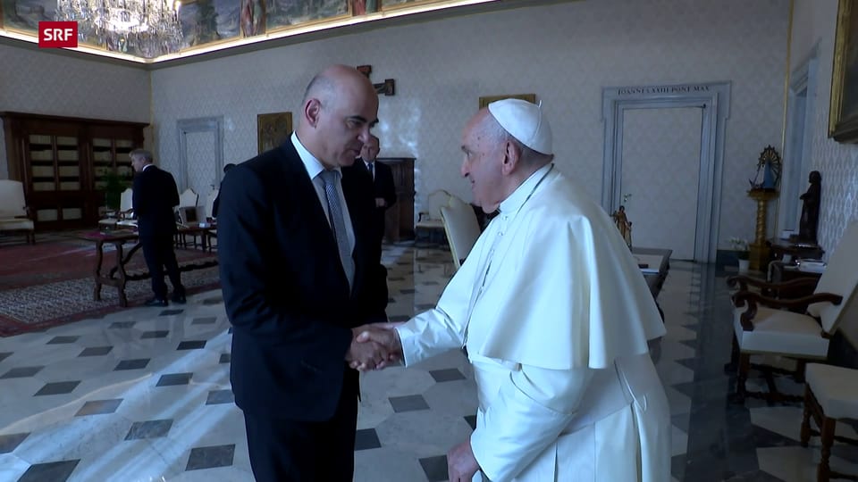 Alain Berset trifft Papst Franziskus im Vatikan