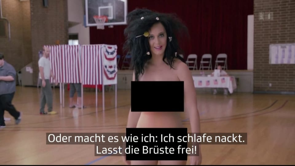 Nackt im Wahlkampf: Katy Perry will mobilisieren