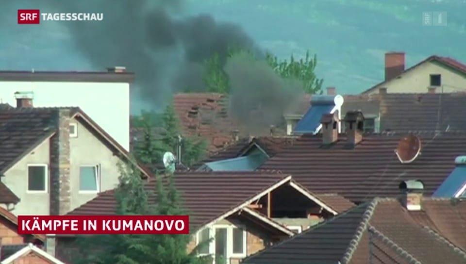 Gefechte in der Stadt Kumanovo