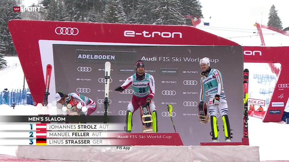 Zusammenfassung Slalom Männer in Adelboden