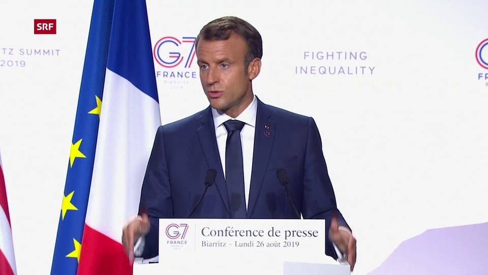 Macron: «Wenn sich die beiden treffen, ist eine Einigung möglich.»